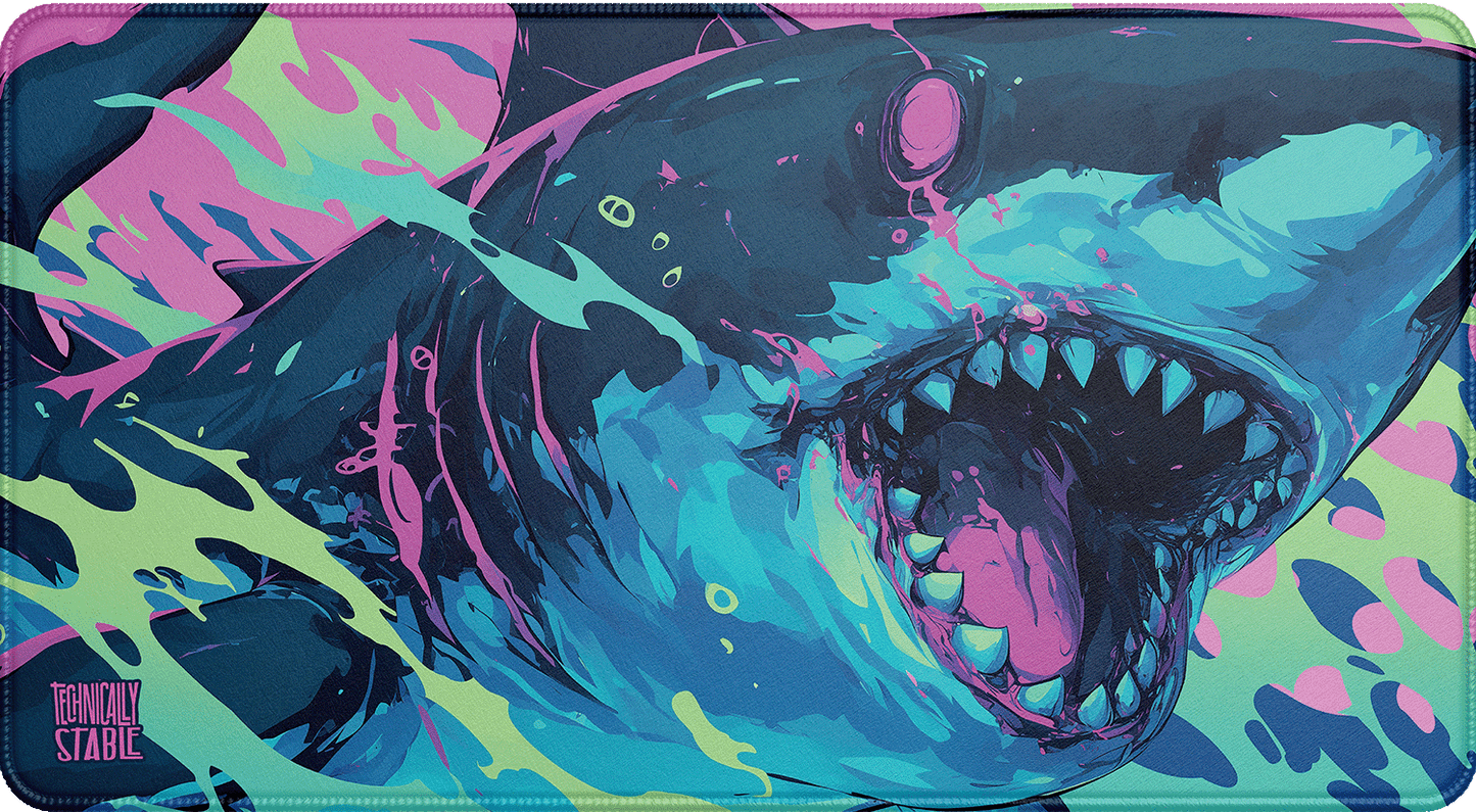Neon Shark Playmat