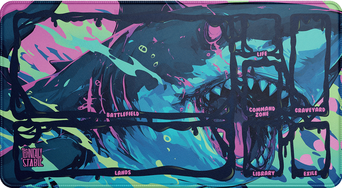 Neon Shark Playmat