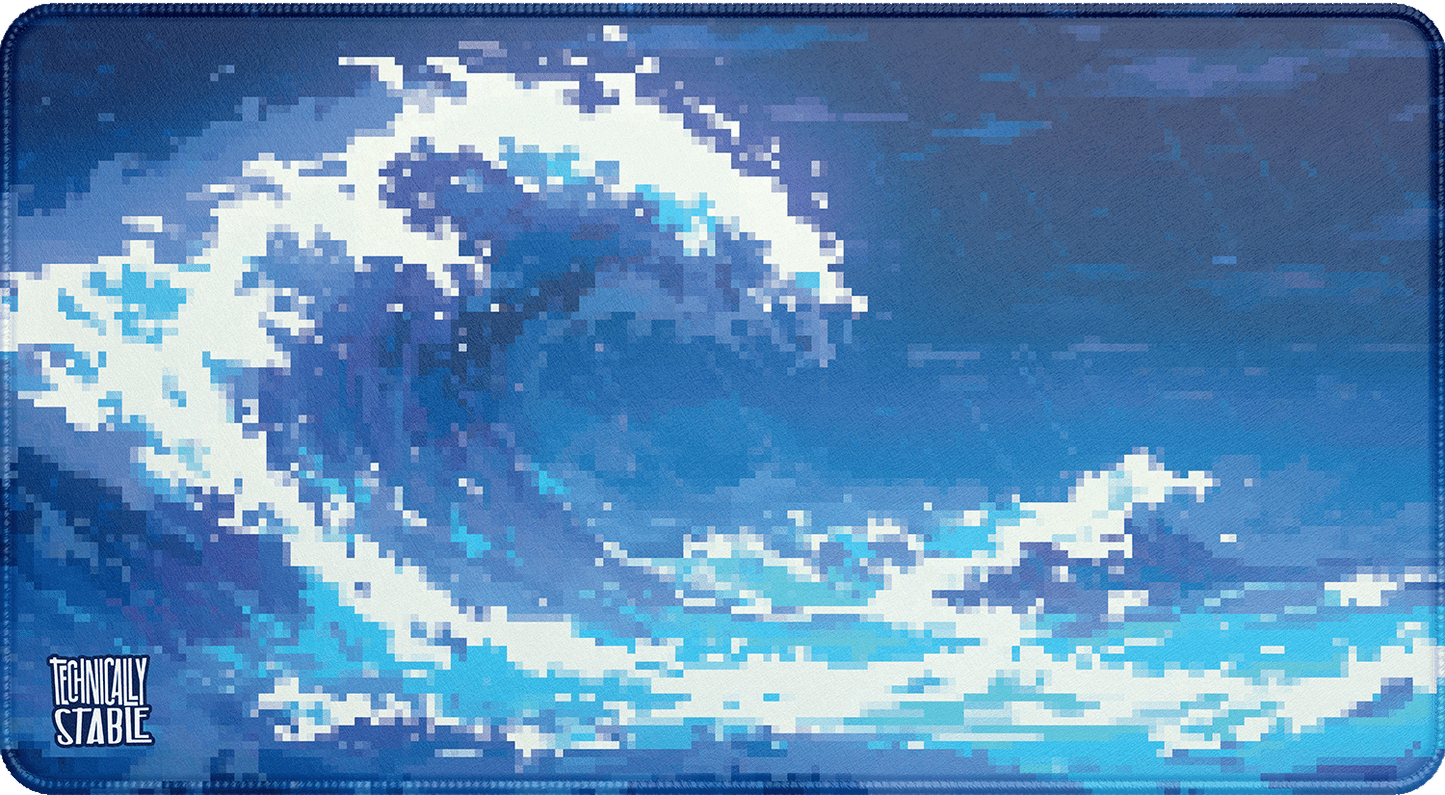 Pixel Waves Playmat