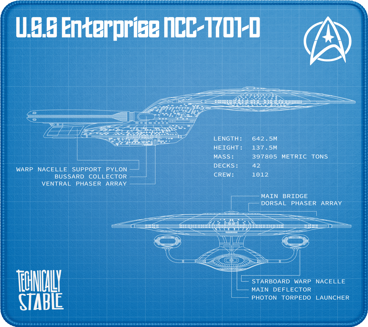 Starship Class D Blueprint