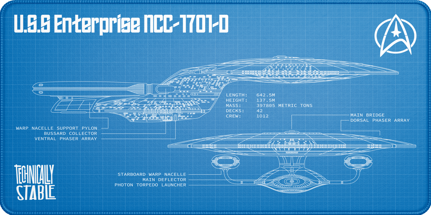 Starship Class D Blueprint