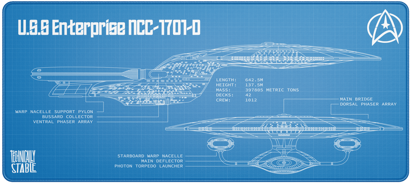 Starship Class D Blueprint