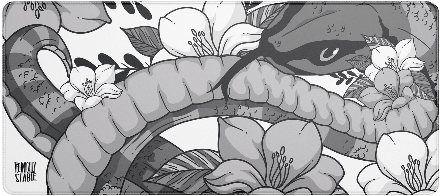 Snake and Flowers