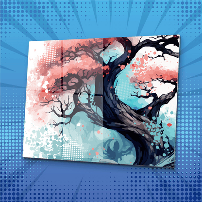 Bonsai Splatter Metal Poster