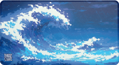 Pixel Waves Playmat