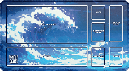 Pixel Waves Playmat