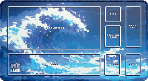 Pixel Waves Playmat
