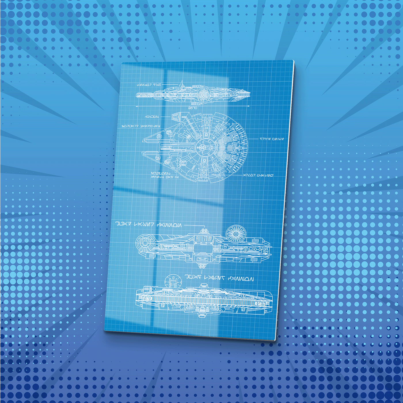 Smugglers Blueprint Metal Poster