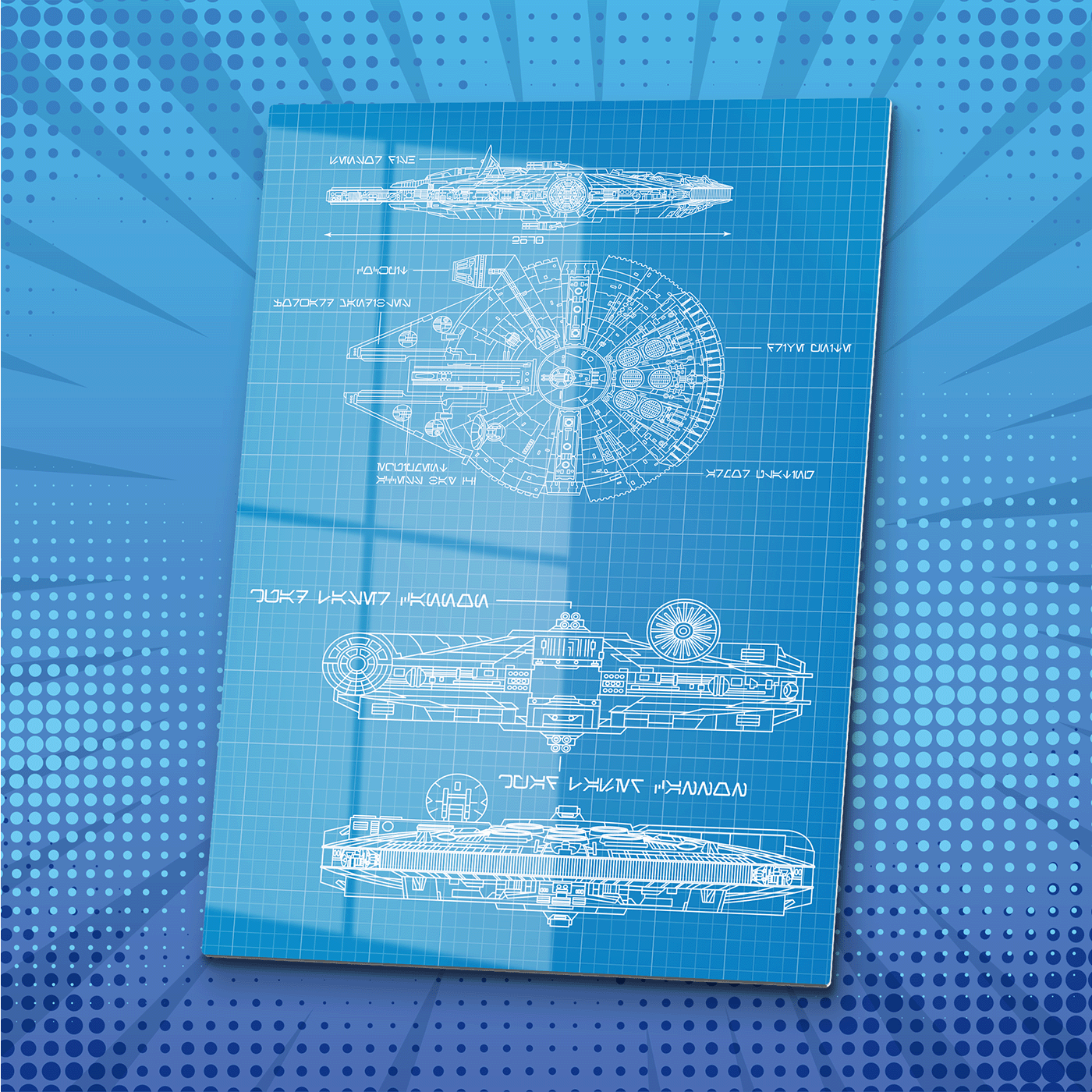 Smugglers Blueprint Metal Poster