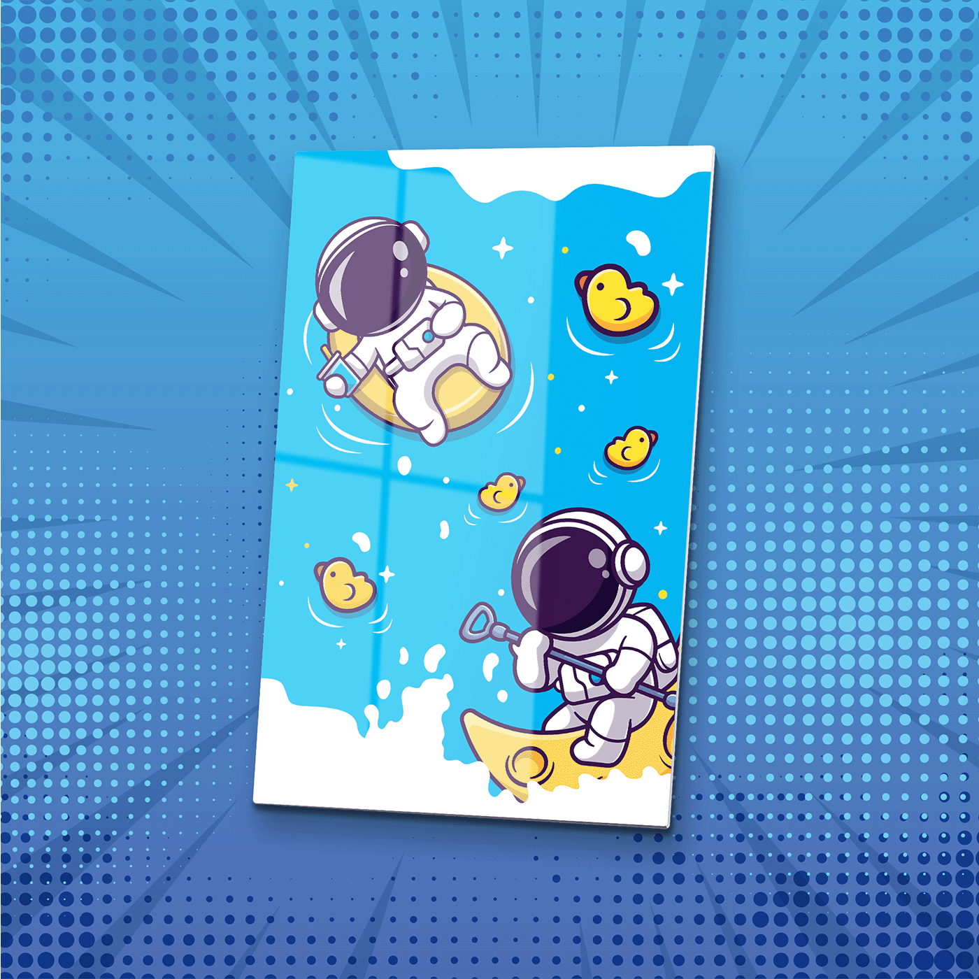 Space Duck Soup Metal Poster