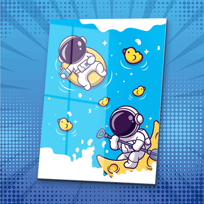 Space Duck Soup Metal Poster