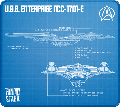 Starship Class E Blueprint