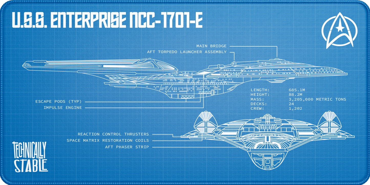 Starship Class E Blueprint