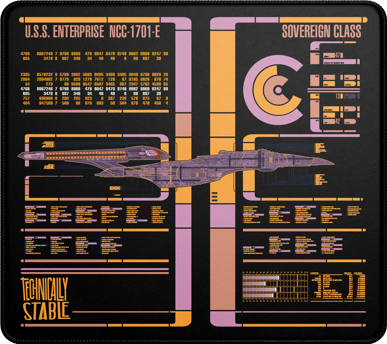 Starship LCARS Interface E – Technically Stable