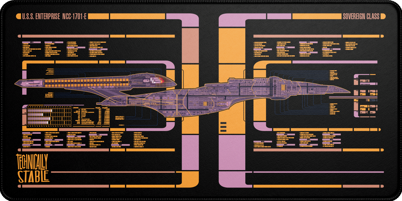 Starship LCARS Interface E – Technically Stable
