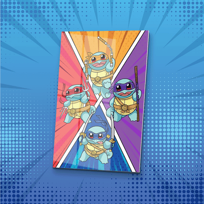 Turtle Power Metal Poster